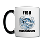 Fish Wisconsin - Contrast Coffee Mug - white/black