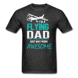 Flying Dad - Unisex Classic T-Shirt - heather black