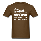 Rise And Shine - White - Unisex Classic T-Shirt - brown