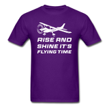 Rise And Shine - White - Unisex Classic T-Shirt - purple