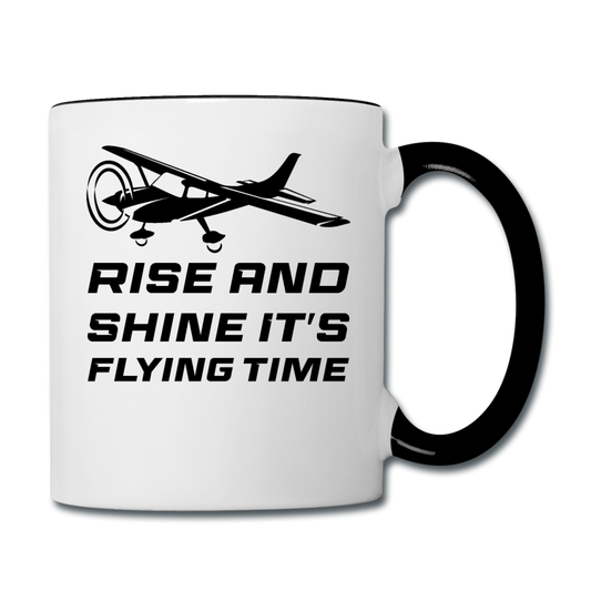 Rise And Shine - Black - Contrast Coffee Mug - white/black