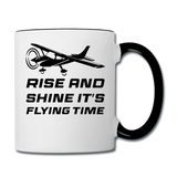 Rise And Shine - Black - Contrast Coffee Mug - white/black