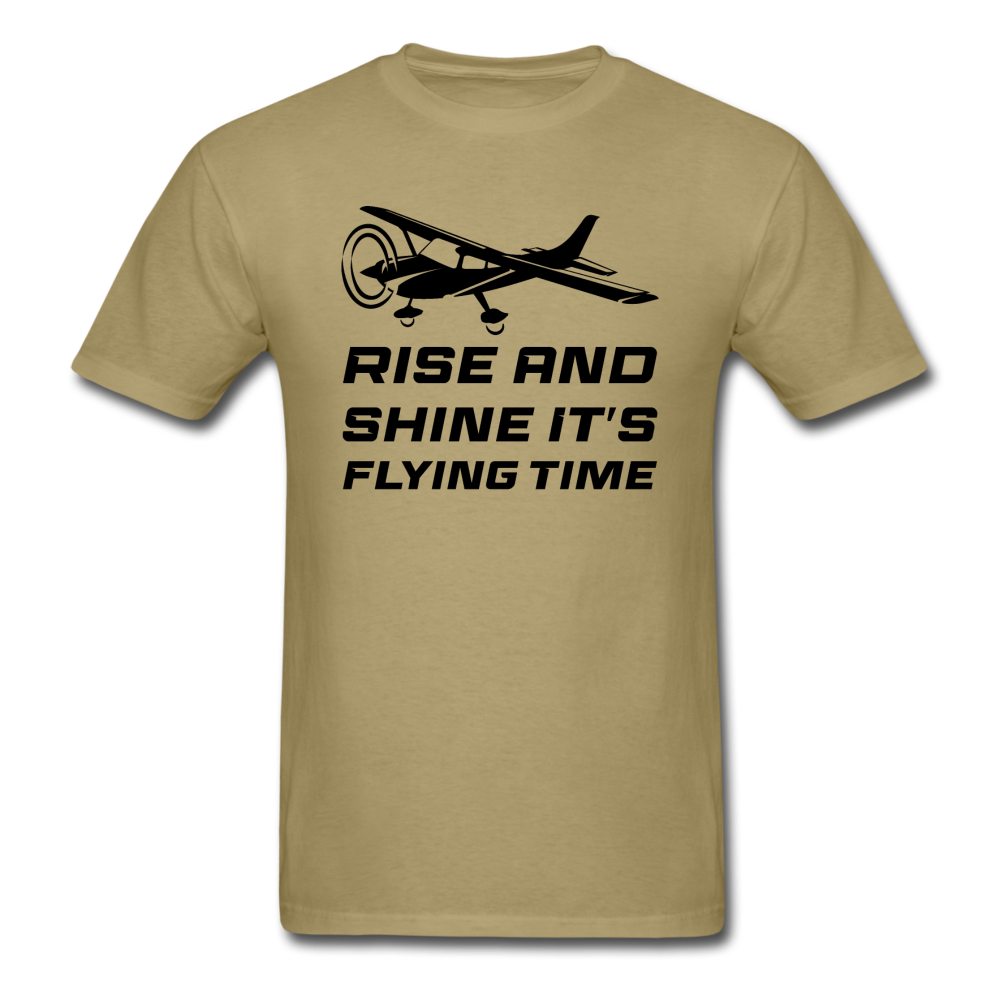 Rise And Shine - Black - Unisex Classic T-Shirt - khaki