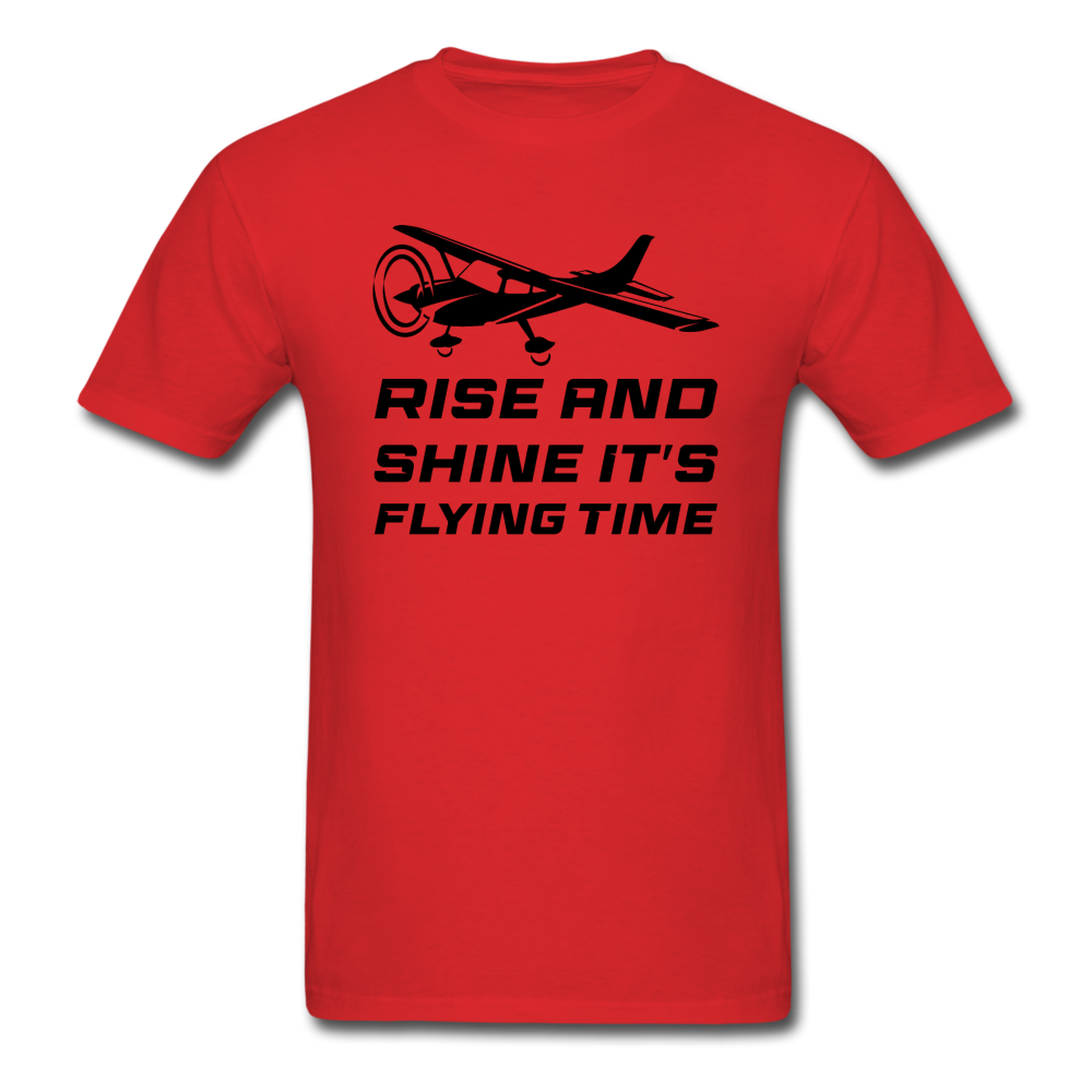 Rise And Shine - Black - Unisex Classic T-Shirt - red