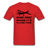 Rise And Shine - Black - Unisex Classic T-Shirt - red