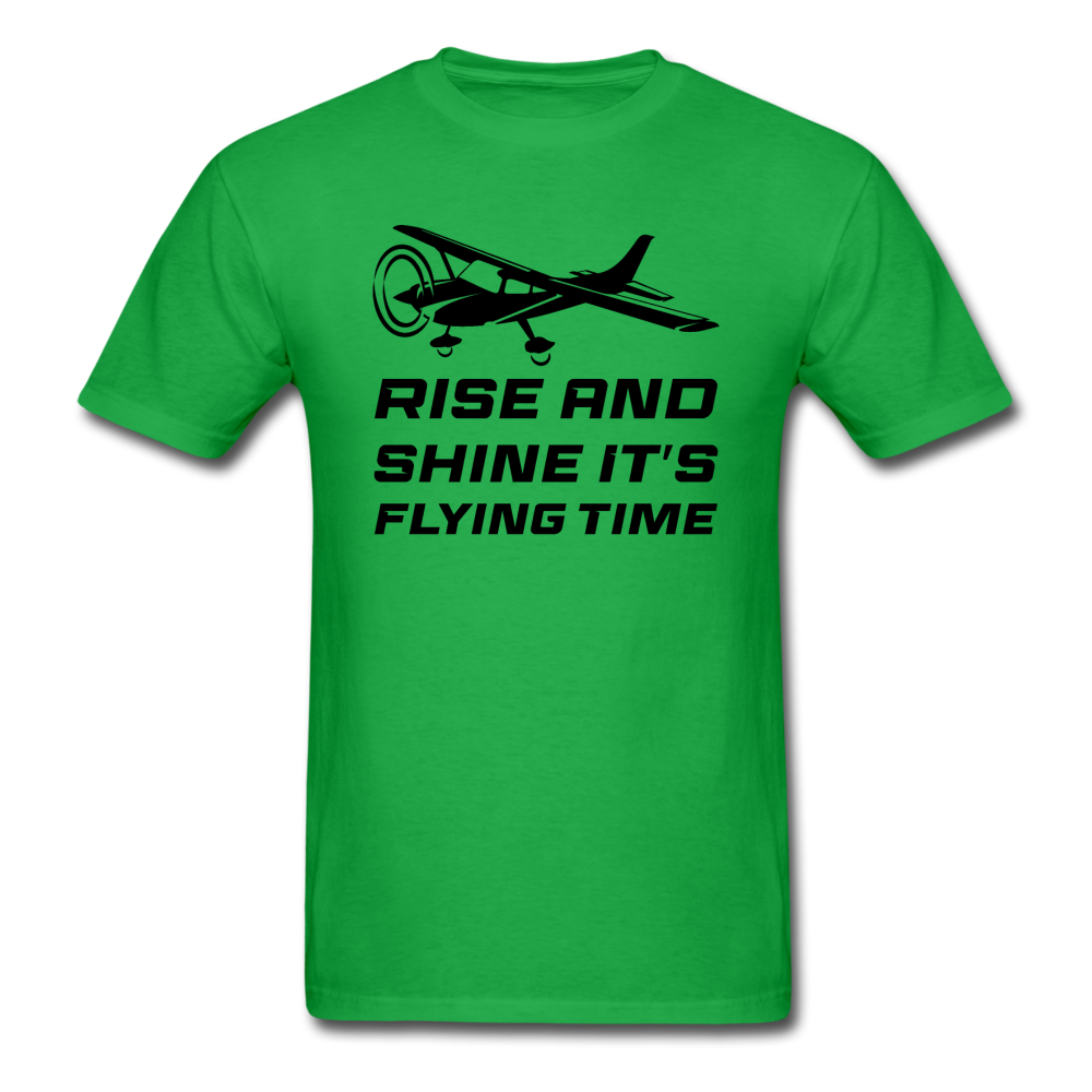 Rise And Shine - Black - Unisex Classic T-Shirt - bright green