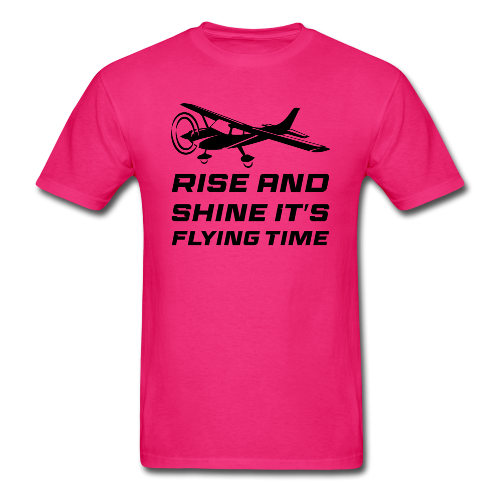 Rise And Shine - Black - Unisex Classic T-Shirt - fuchsia