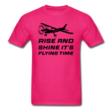 Rise And Shine - Black - Unisex Classic T-Shirt - fuchsia
