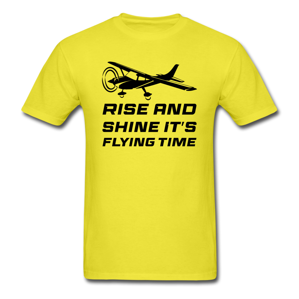 Rise And Shine - Black - Unisex Classic T-Shirt - yellow