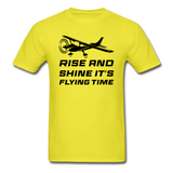 Rise And Shine - Black - Unisex Classic T-Shirt - yellow