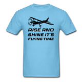 Rise And Shine - Black - Unisex Classic T-Shirt - aquatic blue