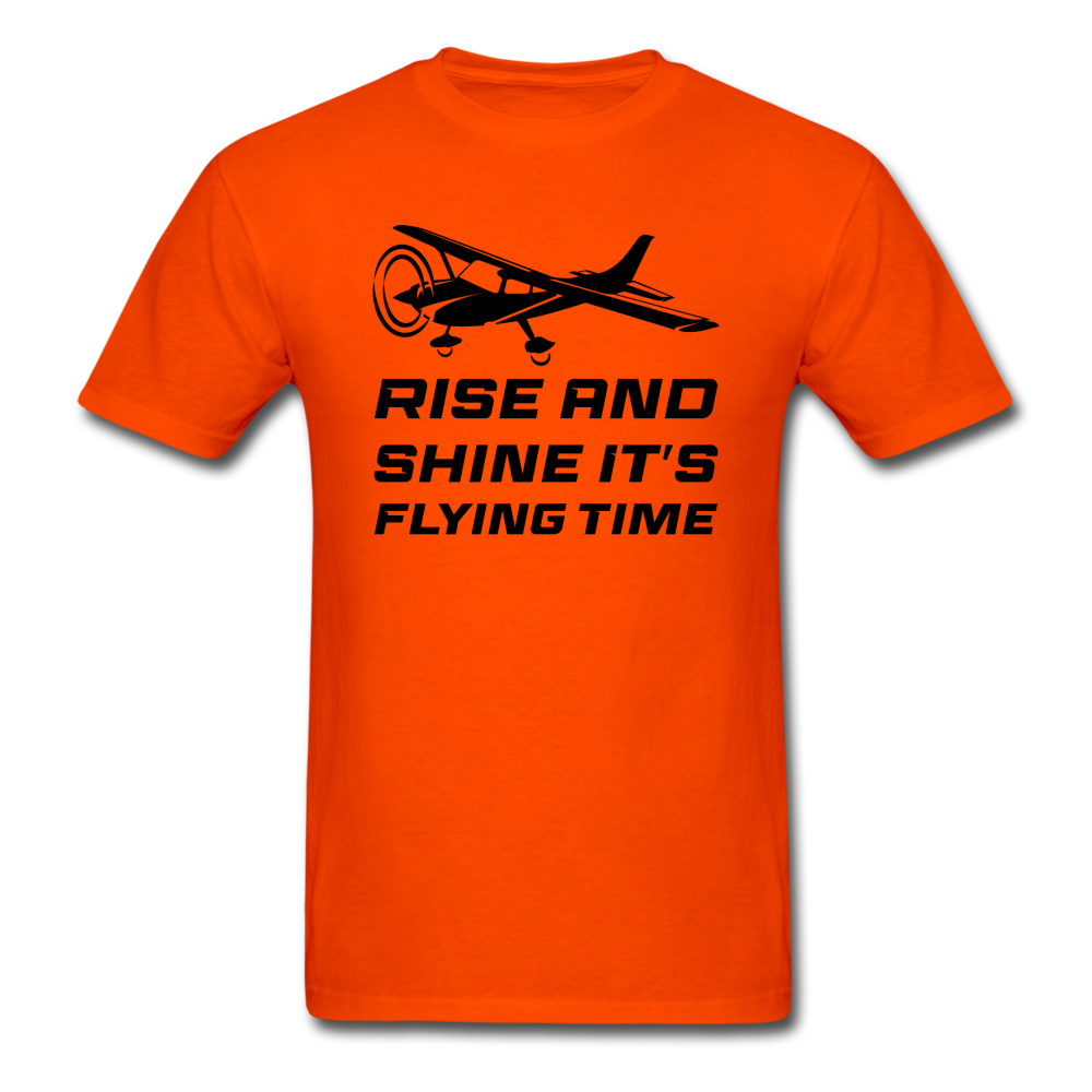 Rise And Shine - Black - Unisex Classic T-Shirt - orange