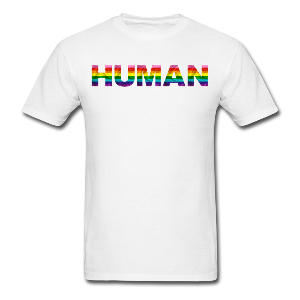 Humman - Rainbow - Unisex Classic T-Shirt - white