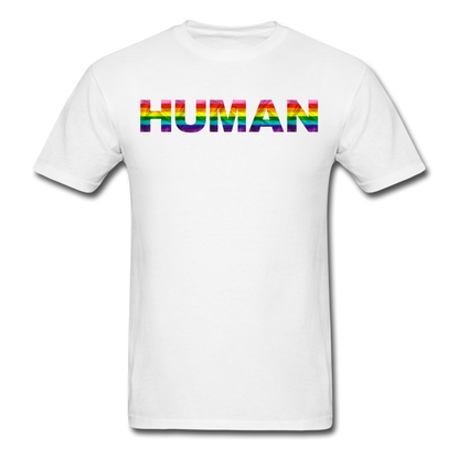 Humman - Rainbow - Unisex Classic T-Shirt - white