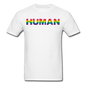 Humman - Rainbow - Unisex Classic T-Shirt - white