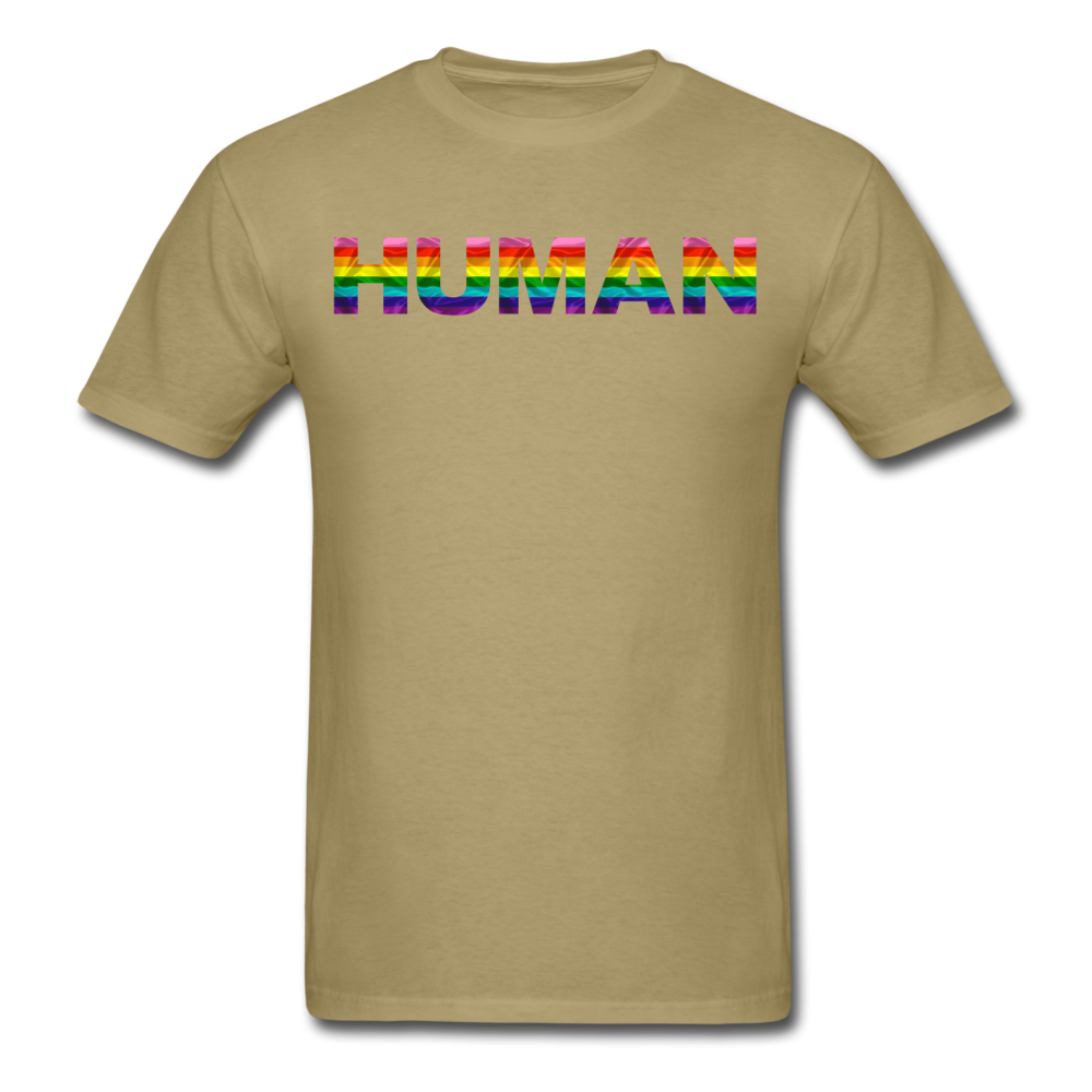 Humman - Rainbow - Unisex Classic T-Shirt - khaki