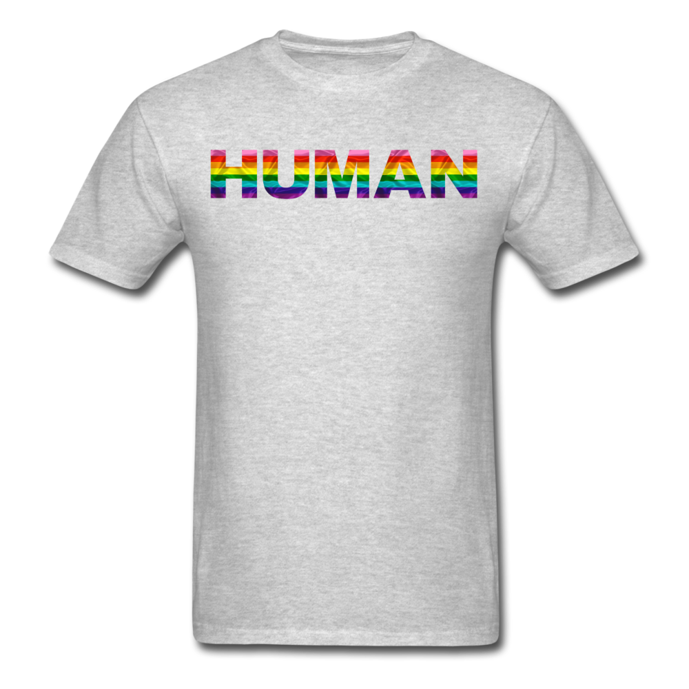 Humman - Rainbow - Unisex Classic T-Shirt - heather gray