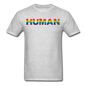 Humman - Rainbow - Unisex Classic T-Shirt - heather gray