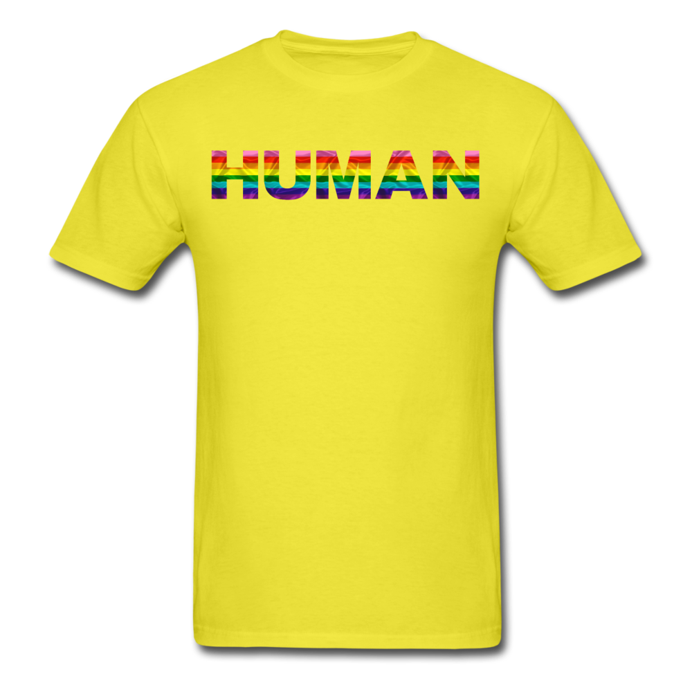 Humman - Rainbow - Unisex Classic T-Shirt - yellow