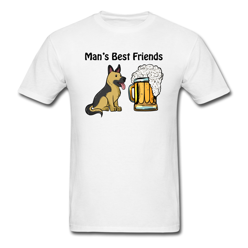 Best Friends - Dogs And Beer - Unisex Classic T-Shirt - white