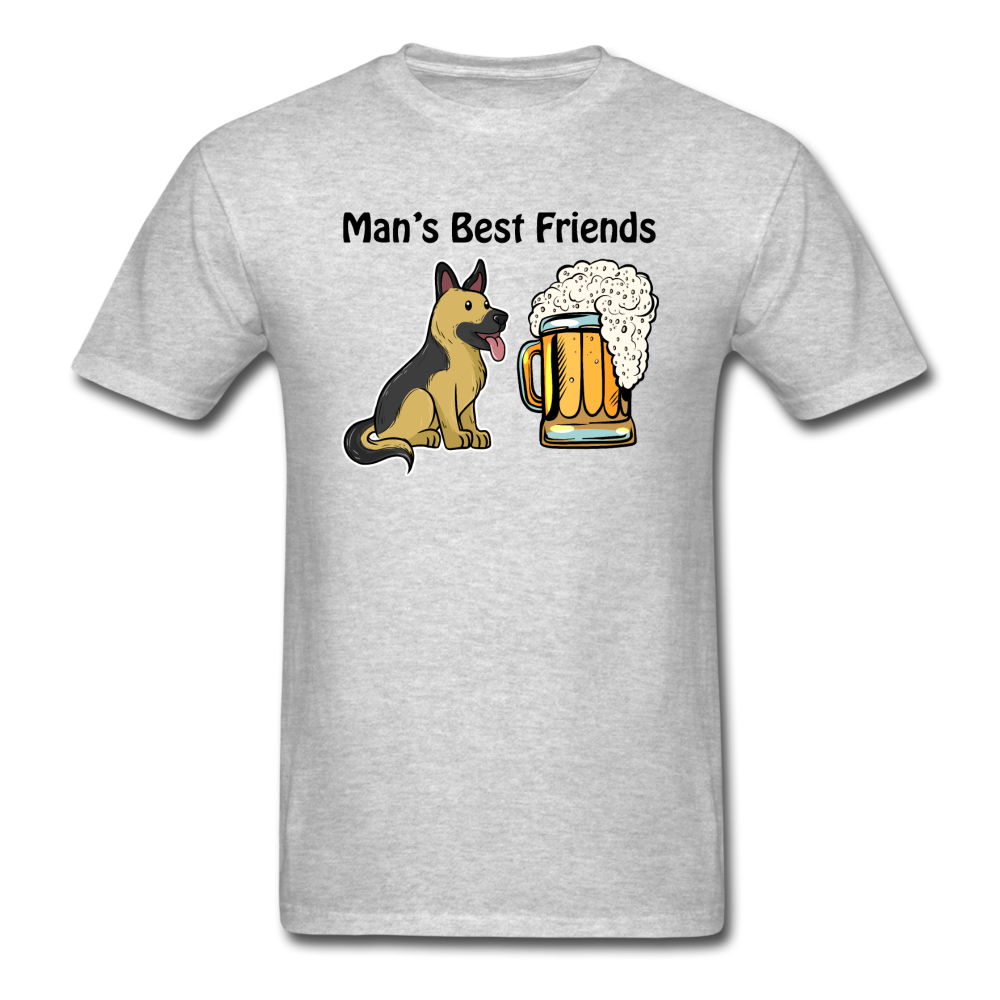 Best Friends - Dogs And Beer - Unisex Classic T-Shirt - heather gray