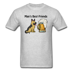 Best Friends - Dogs And Beer - Unisex Classic T-Shirt - heather gray