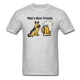 Best Friends - Dogs And Beer - Unisex Classic T-Shirt - heather gray
