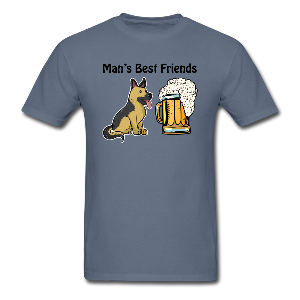 Best Friends - Dogs And Beer - Unisex Classic T-Shirt - denim