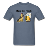 Best Friends - Dogs And Beer - Unisex Classic T-Shirt - denim