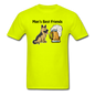 Best Friends - Dogs And Beer - Unisex Classic T-Shirt - safety green