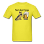 Best Friends - Dogs And Beer - Unisex Classic T-Shirt - yellow