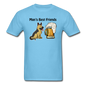 Best Friends - Dogs And Beer - Unisex Classic T-Shirt - aquatic blue