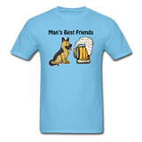 Best Friends - Dogs And Beer - Unisex Classic T-Shirt - aquatic blue