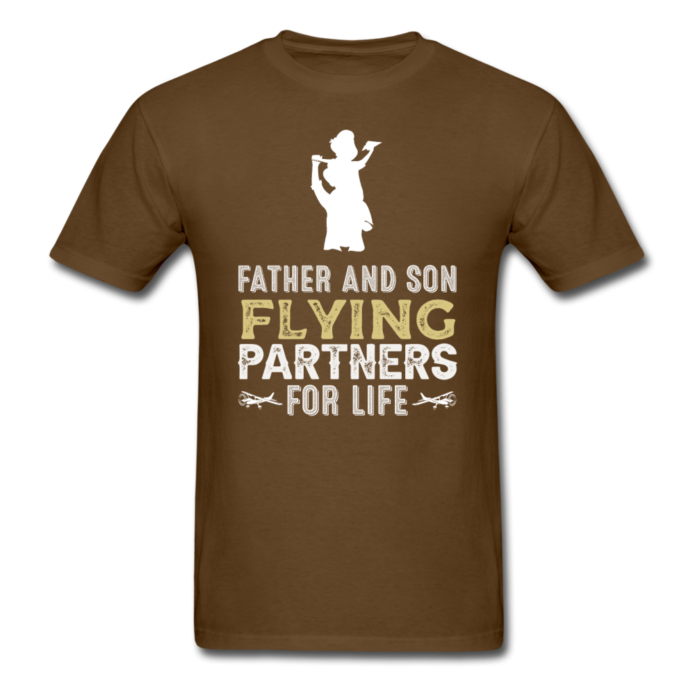 Flying Partners - Father And Son - Unisex Classic T-Shirt - brown