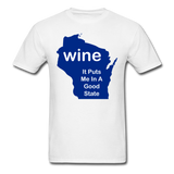 Wine - Wisconsin Good State - Unisex Classic T-Shirt - white