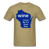 Wine - Wisconsin Good State - Unisex Classic T-Shirt - khaki