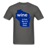 Wine - Wisconsin Good State - Unisex Classic T-Shirt - charcoal