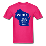 Wine - Wisconsin Good State - Unisex Classic T-Shirt - fuchsia