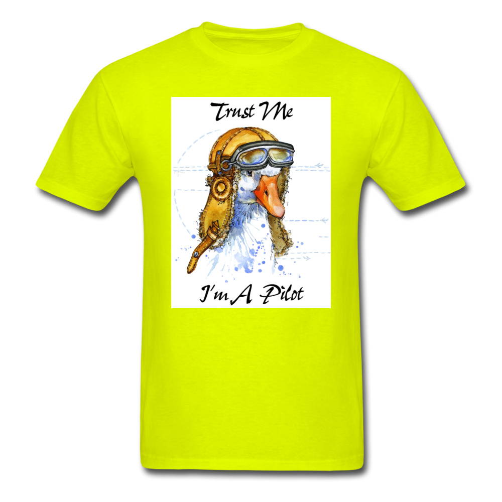 Trust Me I'm A Pilot - Goose - Unisex Classic T-Shirt - safety green