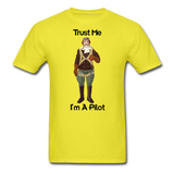 Trust Me I'm A Pilot - Airman - Unisex Classic T-Shirt - yellow