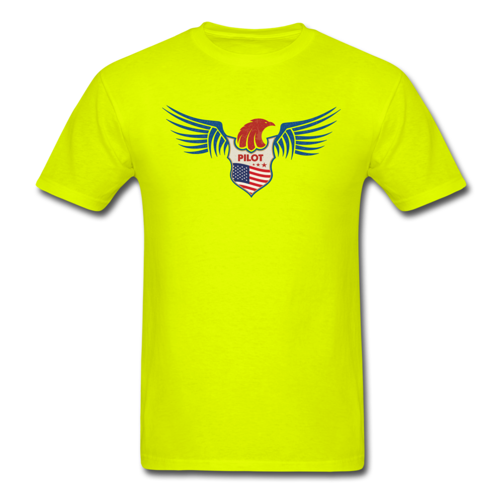 Pilot - Eagle Wings - Unisex Classic T-Shirt - safety green