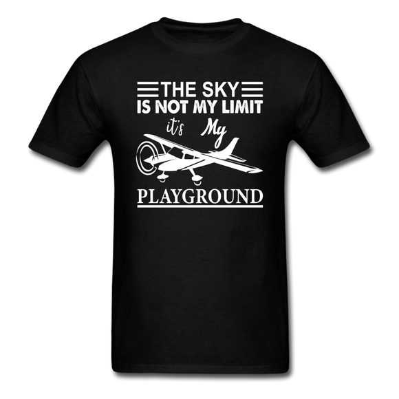 Sky Is Not My Limit - Airplane - White - Unisex Classic T-Shirt - black