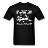 Sky Is Not My Limit - Airplane - White - Unisex Classic T-Shirt - black