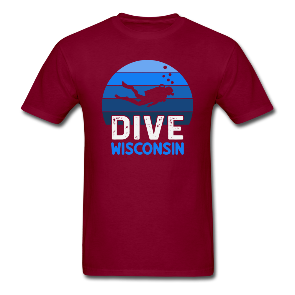 Dive - Wisconsin - Unisex Classic T-Shirt - burgundy