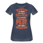 Super Cool Mom - Pilot - Women’s Premium T-Shirt - heather blue