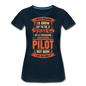 Super Cool Mom - Pilot - Women’s Premium T-Shirt - deep navy