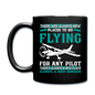 There Are Always New Places - Flying - Full Color Mug - black