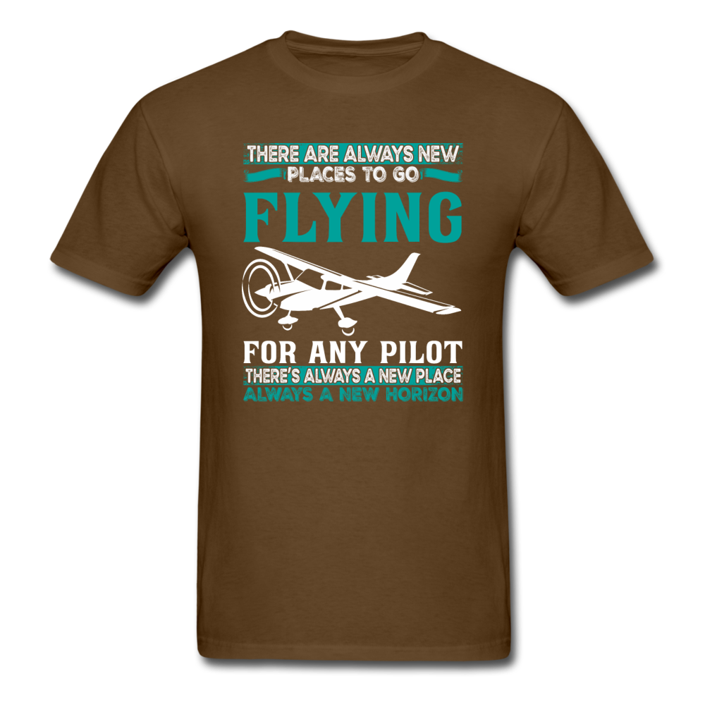 There Are Always New Places - Flying - Unisex Classic T-Shirt - brown