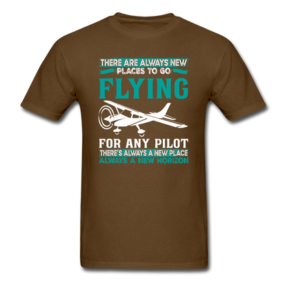 There Are Always New Places - Flying - Unisex Classic T-Shirt - brown