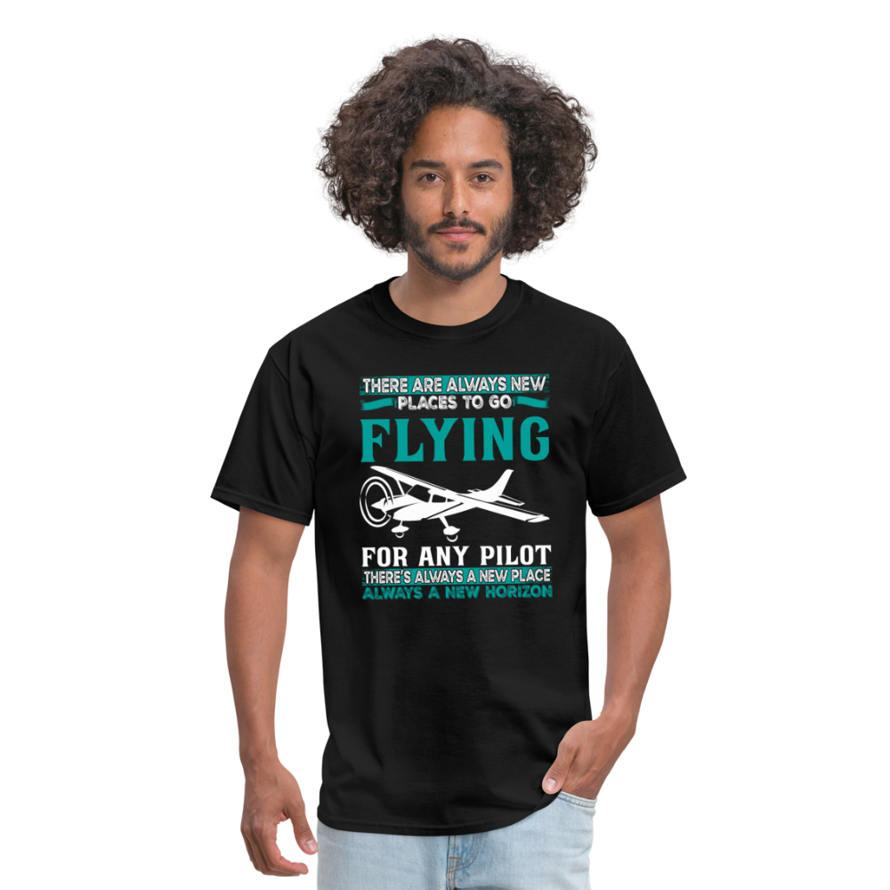 There Are Always New Places - Flying - Unisex Classic T-Shirt - black